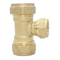 Compression Brass Reducing Tee
