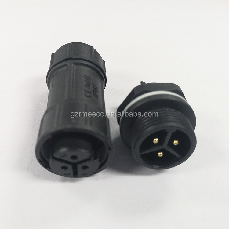 IP68 30A 500V SP21 4pin waterproof cable connector