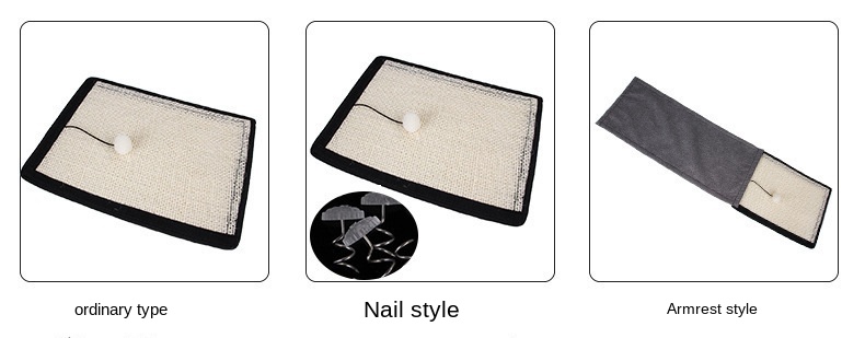 Amazon Pet Cat Teaser Toy Creative New Cat Claws Grinding Sisal Cat Scratching Pad Sofa Protective Mat