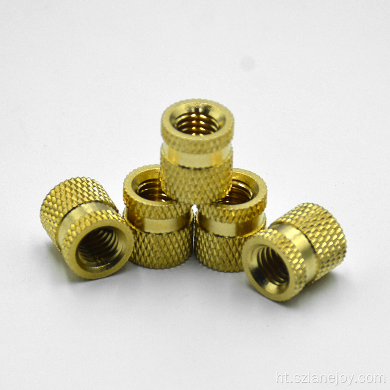 Customized Threaded kwiv insert nwa plastik