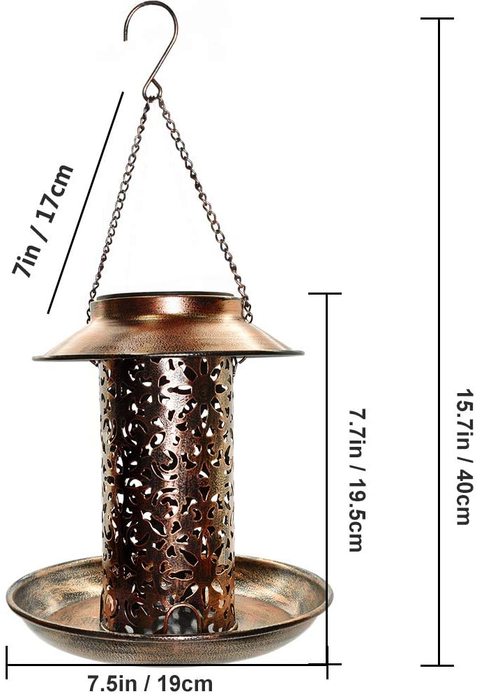 Squirrel Proof Metal suspendu les alimentations d&#39;oiseaux sauvages