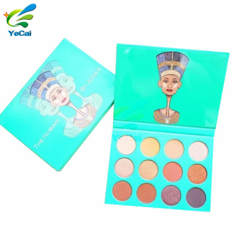 MOQ=500pcs custom eyeshadow palette, empty bulk cardboard eyeshadow palette