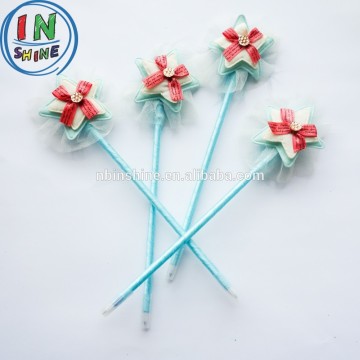 2015 promotional plush feather ball pen , star shape ball pen