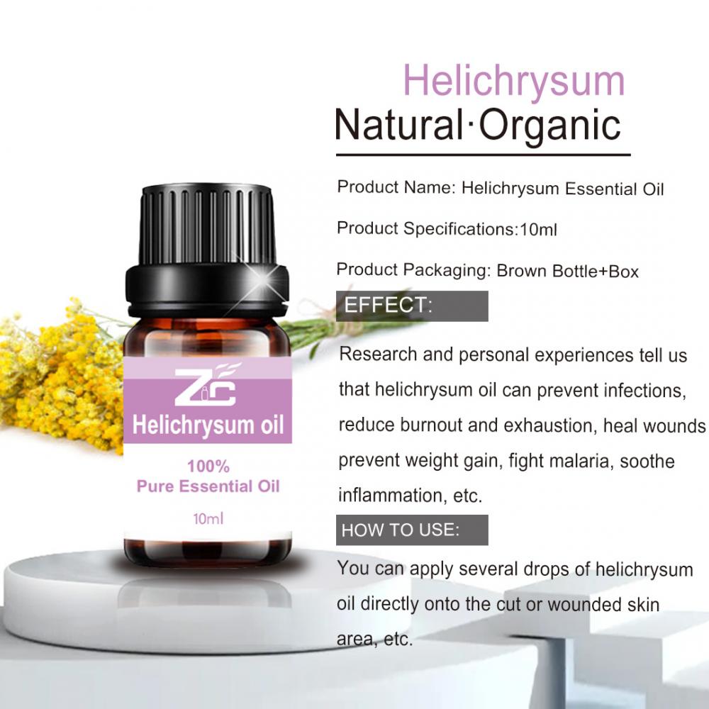 Minyak Esensial Tubuh Alami Helichrysum Minyak untuk Aromaterapi