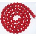 Perles de bijoux de pierres précieuses 6MM rond rouge corail