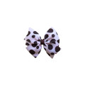 dot polyester ribbon bow clips hair accessory