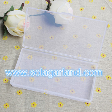 2 * 8 * 14,5 CM Caja de plástico transparente Joyas / Contenedores de herramientas de costura