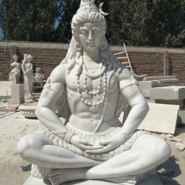 White Marble Indian God Statue Lord Shiva Statue