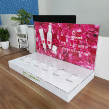 Exibição personalizada no Counter Acrylic Cosmetics Display Rack