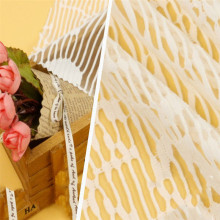 White Imitation Lace Jacquard Knitted Polyester Fabrics