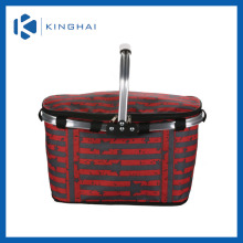 4 person picnic basket/folding shopping basket/cheap picnic basket