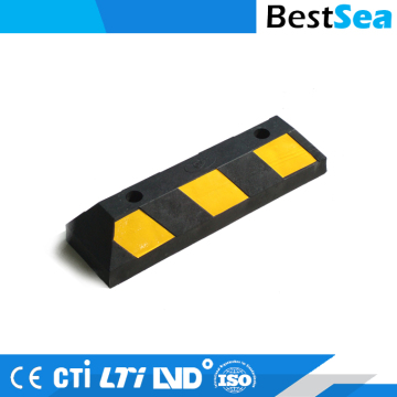 Wheel stopper for parking, short rubber wheel stop