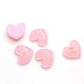 Valentine's Day Pink Color Heart Flat back Resin Cabochons Scrapbooking DIY Jewelry Craft Decoration Accessories