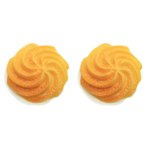 Mélanger Style Simulation Cookies Flatback Résine Cabochons Miniature Alimentaire Biscuit Pour Téléphone Cas Décoration DIY Cheveux Arcs Centre Scra