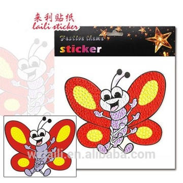 Kid's cut acrylic diamond Butterfly sticker