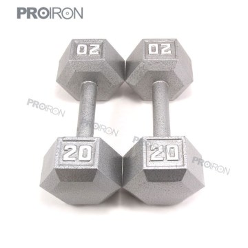 Cast iron hex dumbbells 20LB