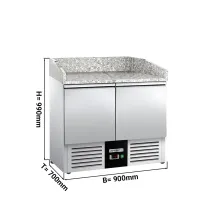 Refrigerated Pizza Bench/Sandwich Maker/Pizza Preparation Table Pog97ND