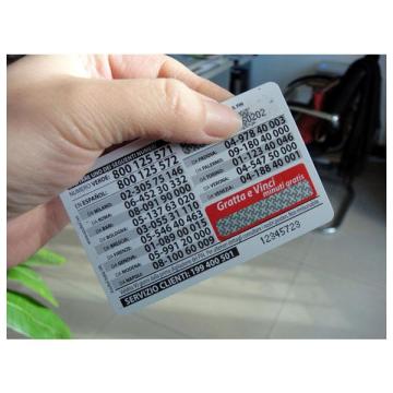Custom Lottery Scratch Card Printing