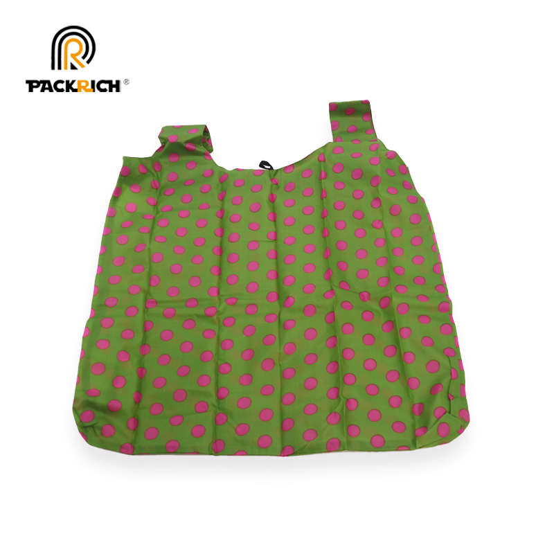 High quality popular Reusable foldable polyester 170T Grocery shopping bag