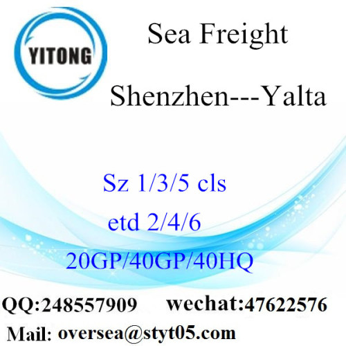 Shenzhen Port Sea Freight Shipping Para Yalta