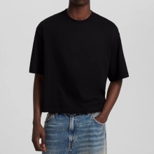 Cropped Boxy Cut Oversized Custom Logo Heavyweight T-Shirt