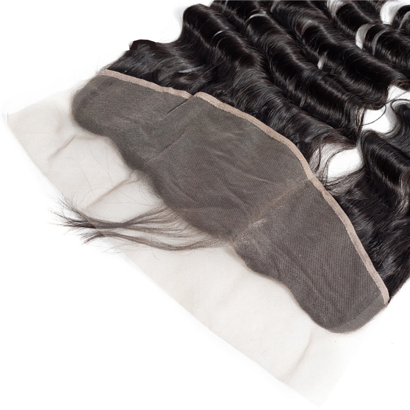 Brazilian Malaysian Peruvian Virgin Hair Weaves 3 Bundles with Lace Frontal Loose Deep Wave 8A Indian Cambodian Remy Human Hair