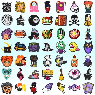 Wholesaler In Stock PVC Clogs Charms - Witches Styled Cartoon Shoe Accessories