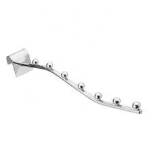 Chrome Hanging Clothing Display Rack for Stores