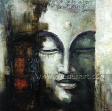 Handmade Buddhas Oil Painting on Canvas for Wall Decor (BU-021)