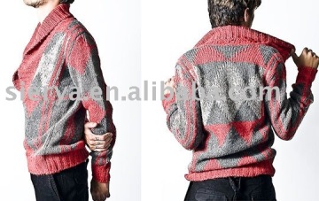 men's jacquard sweater