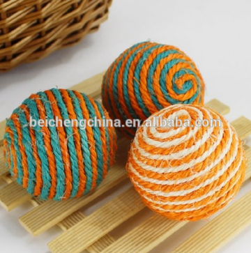 Natural sisal cat toy ball pet toy trumpet favorite toy cat toy claw wear