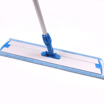 Microfiber Flat Mop with Aluminum Base - Hook & Loop Attachment