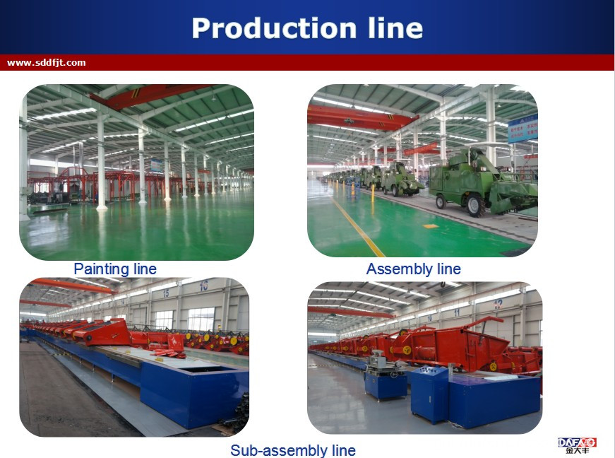 330mm Min.ground clearance combine harvester rice-production line