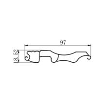 Roller shutter parts aluminum profile extrusion dies