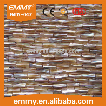 convex shell mosaic tile, shell bone, shell teeth on mesh supplier