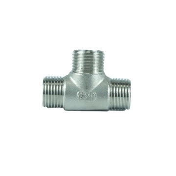 DKV SS304 SS316 Male Pipe Fitting Tees Forging BSP Tees