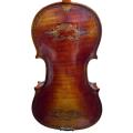 Bonito de diseño especial, lindado, revoloteado, marrón rojo marrón 4/4, violín hecho a mano