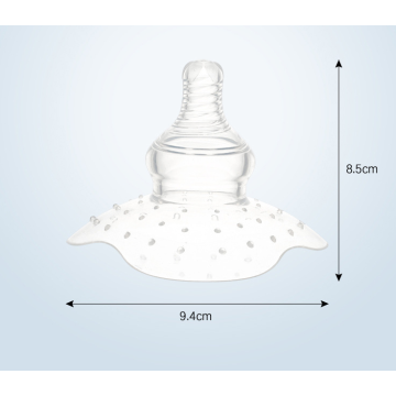 BPA GRATIS SILICONE NIPPLE SCHILD MET PP CASE