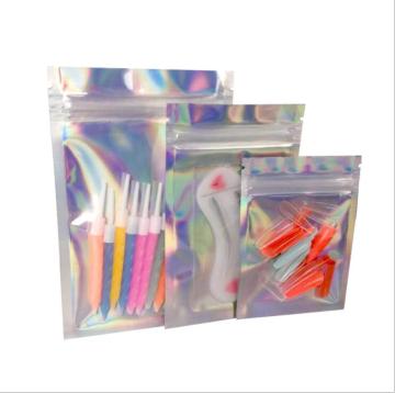 Hot selling laser bag self sealing bag Holographic Party  laser bag waterproof