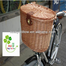 graceful folding wicker bicycle basket