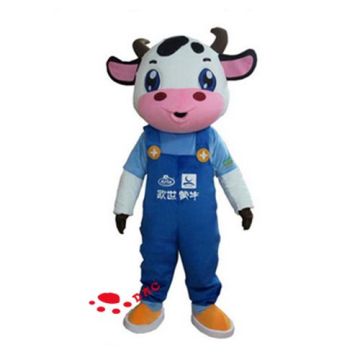 plush milk cow promotional costume