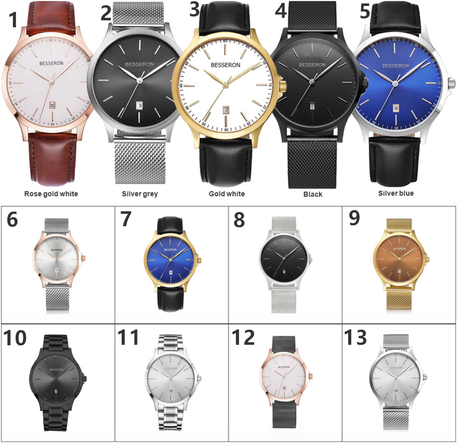 Popular designer customized watch dial men watches luxury wristwatches black latest wrist watches