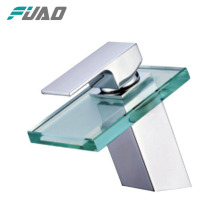 FUAO glass waterfall basin tap water filter bathroom faucet