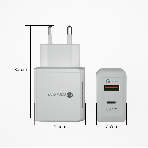 EUプラグ20W PD充電器クイックチャージャーアダプター