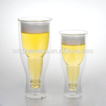 hot style promotion double wall beer glass cup