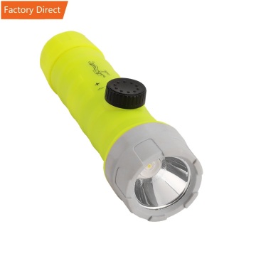 IP68 Waterproof 3xAA Battery Diving Flashlight with Compass