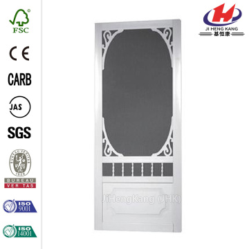 Belle Harbour Solid Vinyl White Screen Door