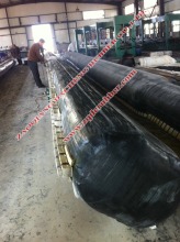 rubber inflatable airabg for culvert and aperture of bridge making