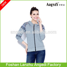Slim fit hoodie women zipper up jacket for autumn