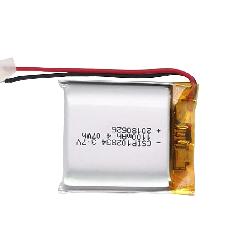 3.7V 1100mAh Lithium Polymer Battery/Lipo Battery with Size 34*28*10mm